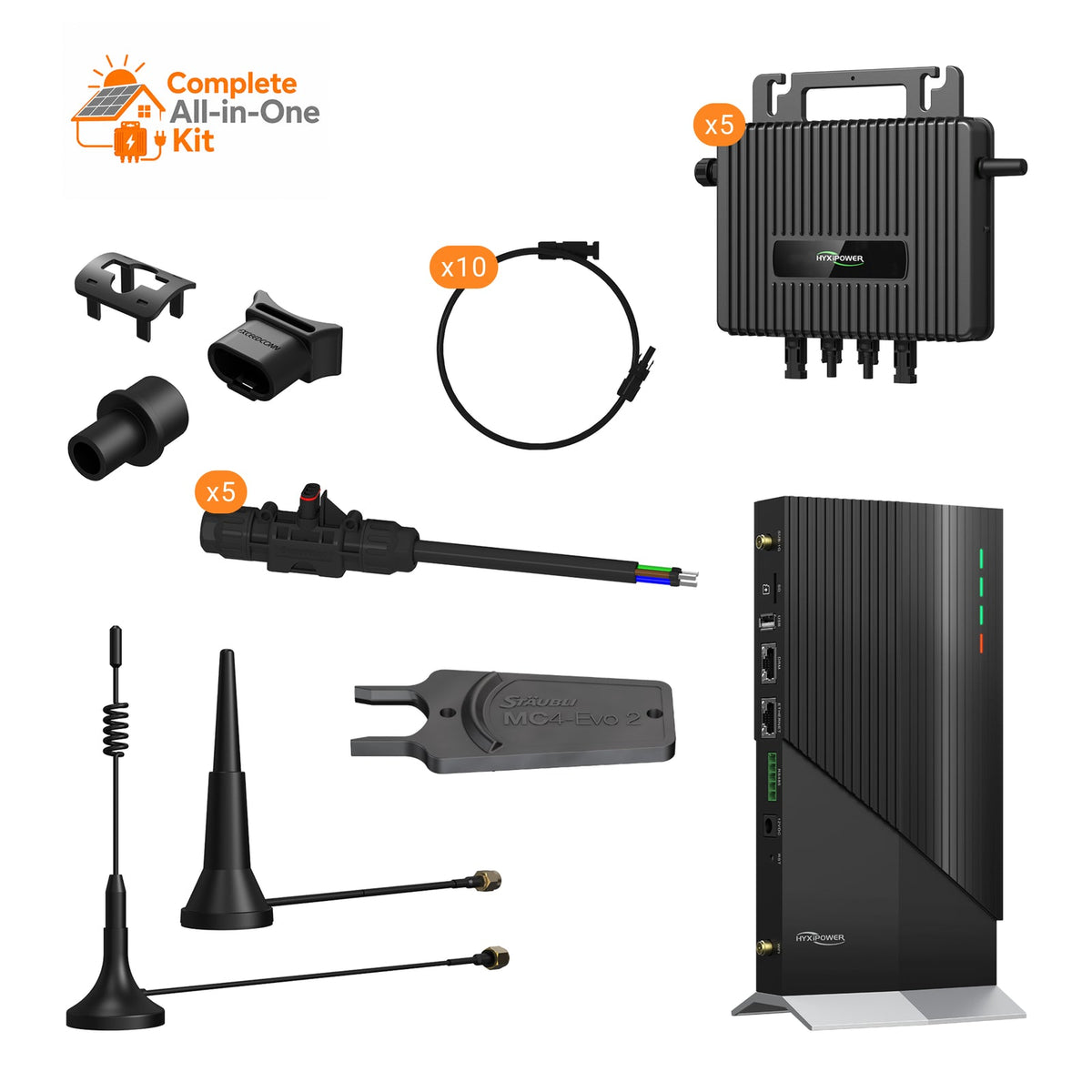 Kit microonduleurs HYXi 2-en-1 pour 10 panneaux solaires