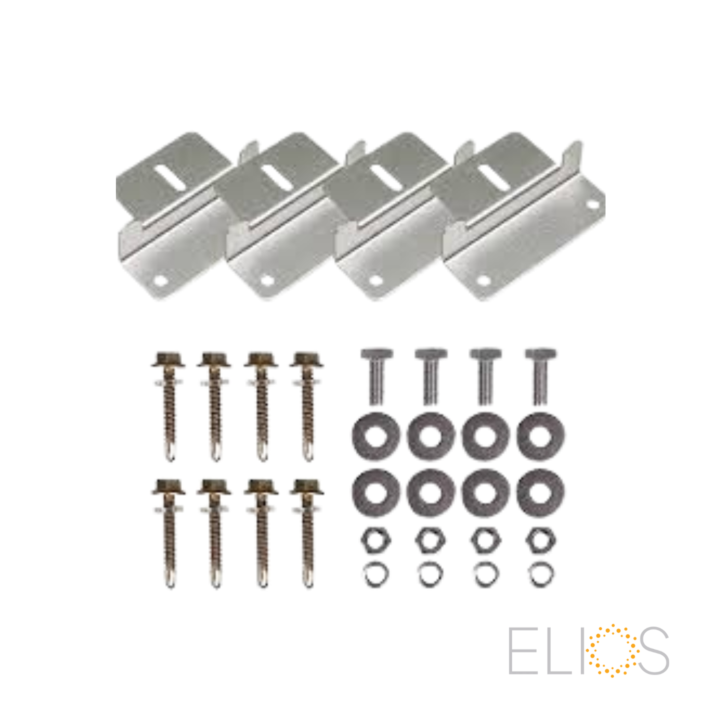 Z-Bracket Elios Solar – Universal Aluminum Bracket, Set of 4