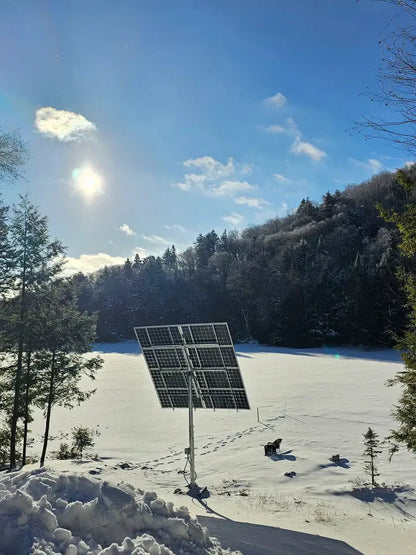 Elios Arbora P8 – Système de montage sur poteau pour 8 panneaux (acier galvanisé, rails aluminium, garantie 5 ans) Elios