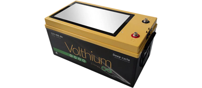 Batterie Volthium 12 V 400 Ah – Auto-chauffante LiFePO₄ 8D (Double chauffage, BMS accessible, IP55, 10 ans) Boutique Solaire Québec