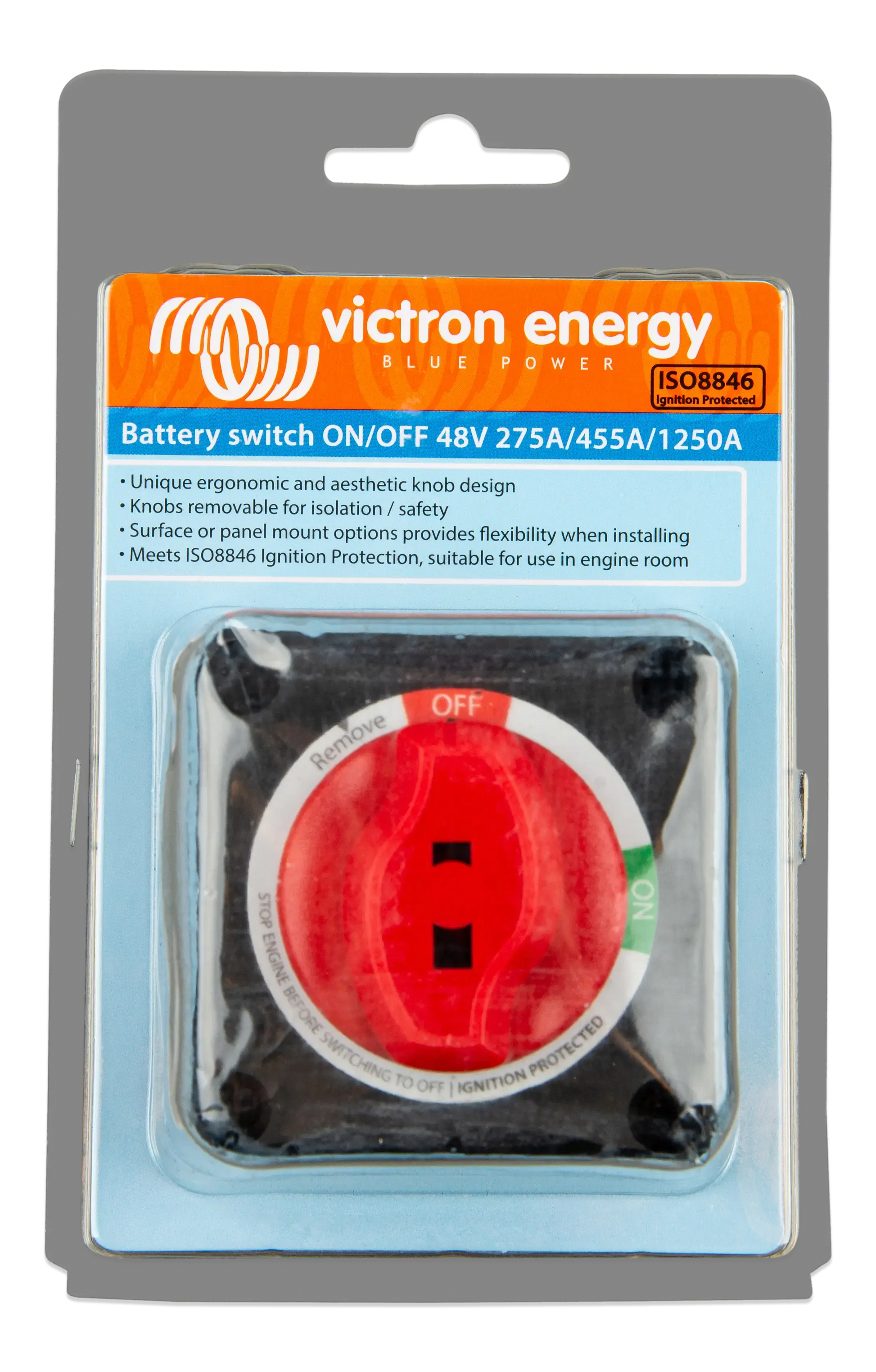 Victron Battery Switch ON/OFF 275 A | Interrupteur batterie robuste Victron Energy Boutique Solaire Québec