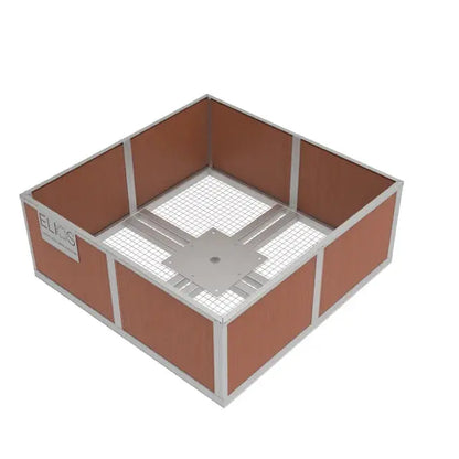 Elios Basket 8 Panel Post – Socle robuste remplissable de roche pour montage sur poteau Boutique Solaire Québec