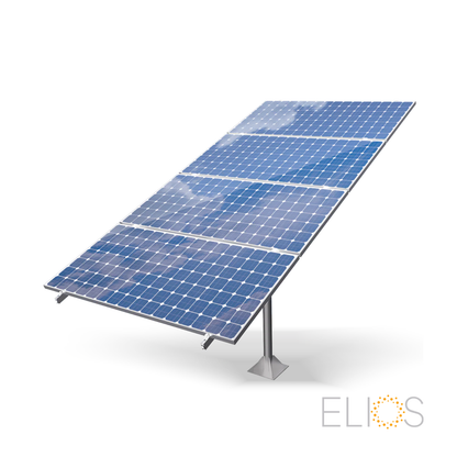 Elios Arbora P4-C – Post mounting system for 4 panels (galvanized steel, aluminum rails, 5-year warranty)