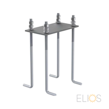 Elios Foundation Bolt Pack – Anchor kit for Terra G10 (M16×400 mm, steel plate, 4.8 kg)