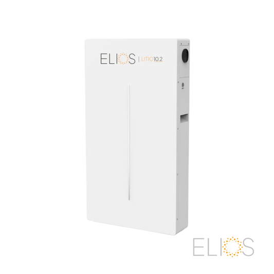 Elios Litio 10.2 – 10.24 kWh 51.2 V Wall-Mount LiFePO₄ Battery (Wi-Fi, IP65, UL9540A)