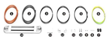 Pylontech Pelio Ground Mounting Cable Kit | Kit de câbles complet pour batterie LiFePO4 Pylontech