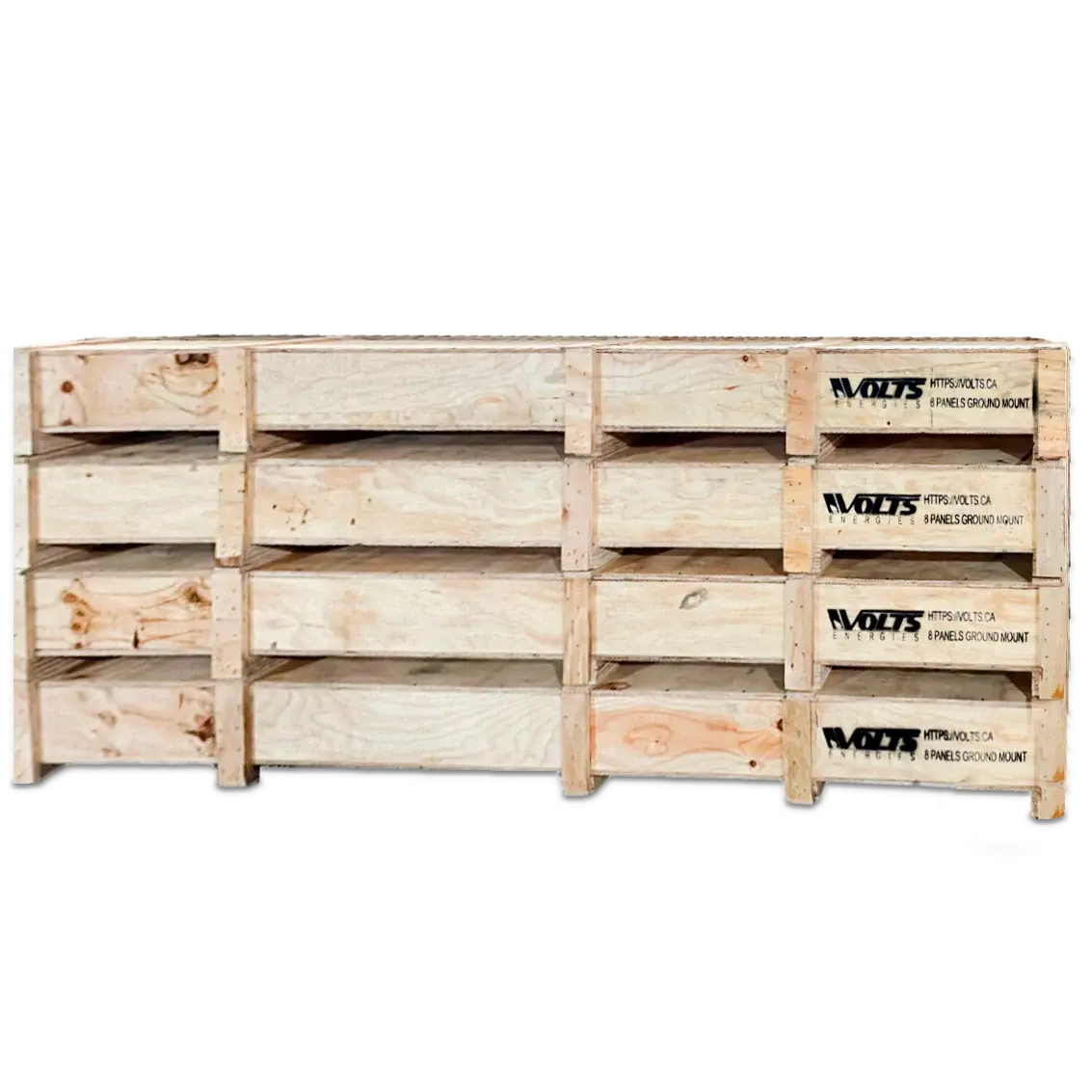 Elios Terra G8 – Système de montage au sol pour 8 panneaux 60/72 cellules (acier galvanisé, rails aluminium, garantie 5 ans) Boutique Solaire Québec