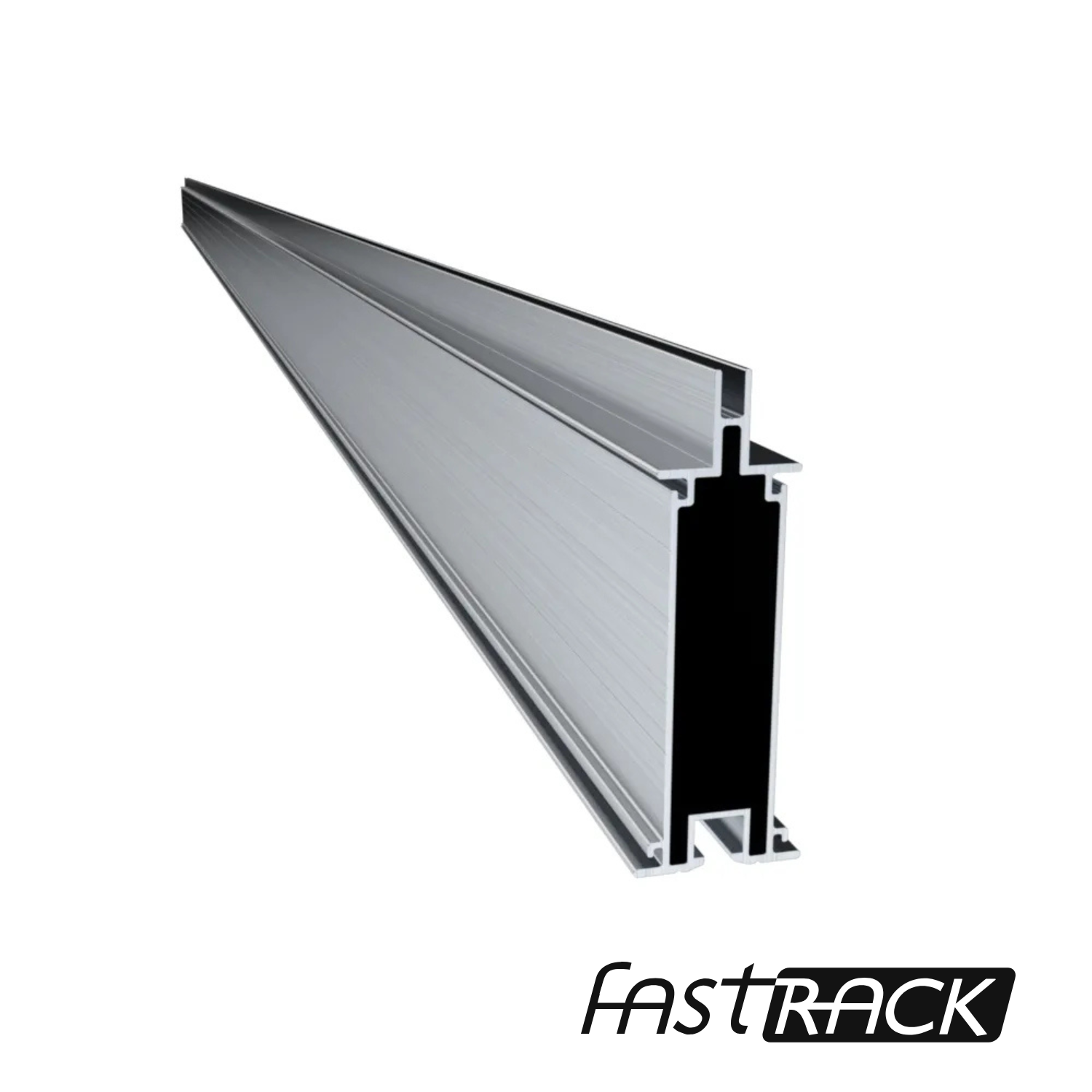 Rail Fast-Rack Elite 120 pouces en aluminium pour installation de panneaux solaires au Québec